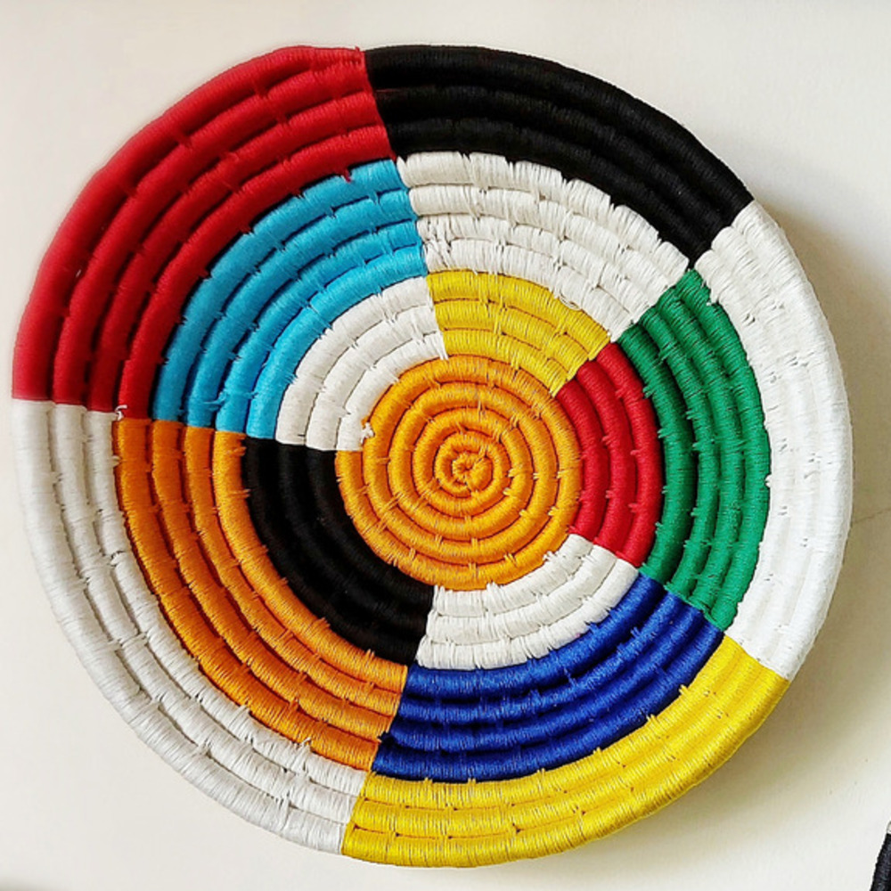 colorful thread sabai grass tray