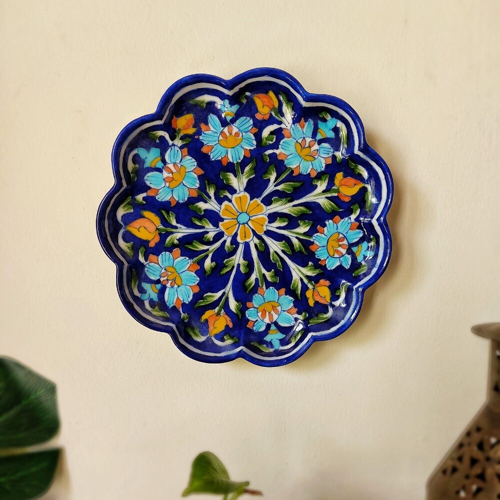 floral plate for wall
