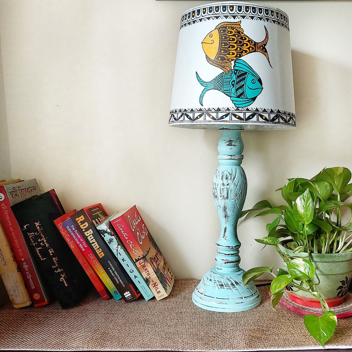 wooden table lamp decorative