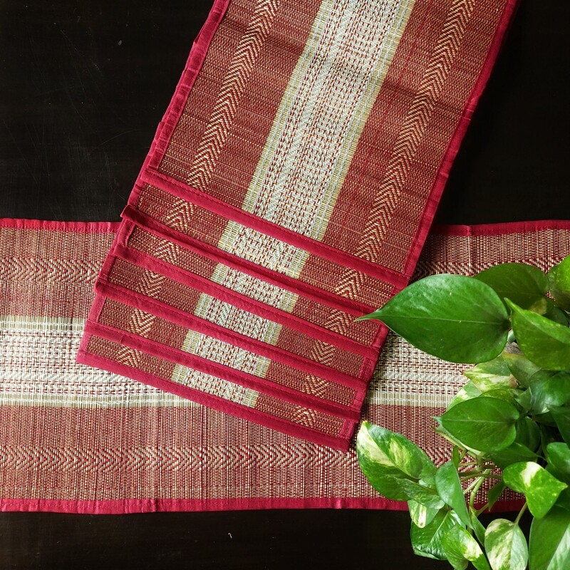 Best colorful table mats and runner set
