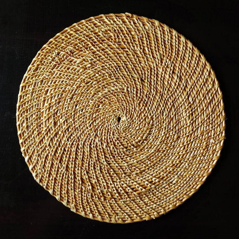 beautiful hand woven sikki grass placements