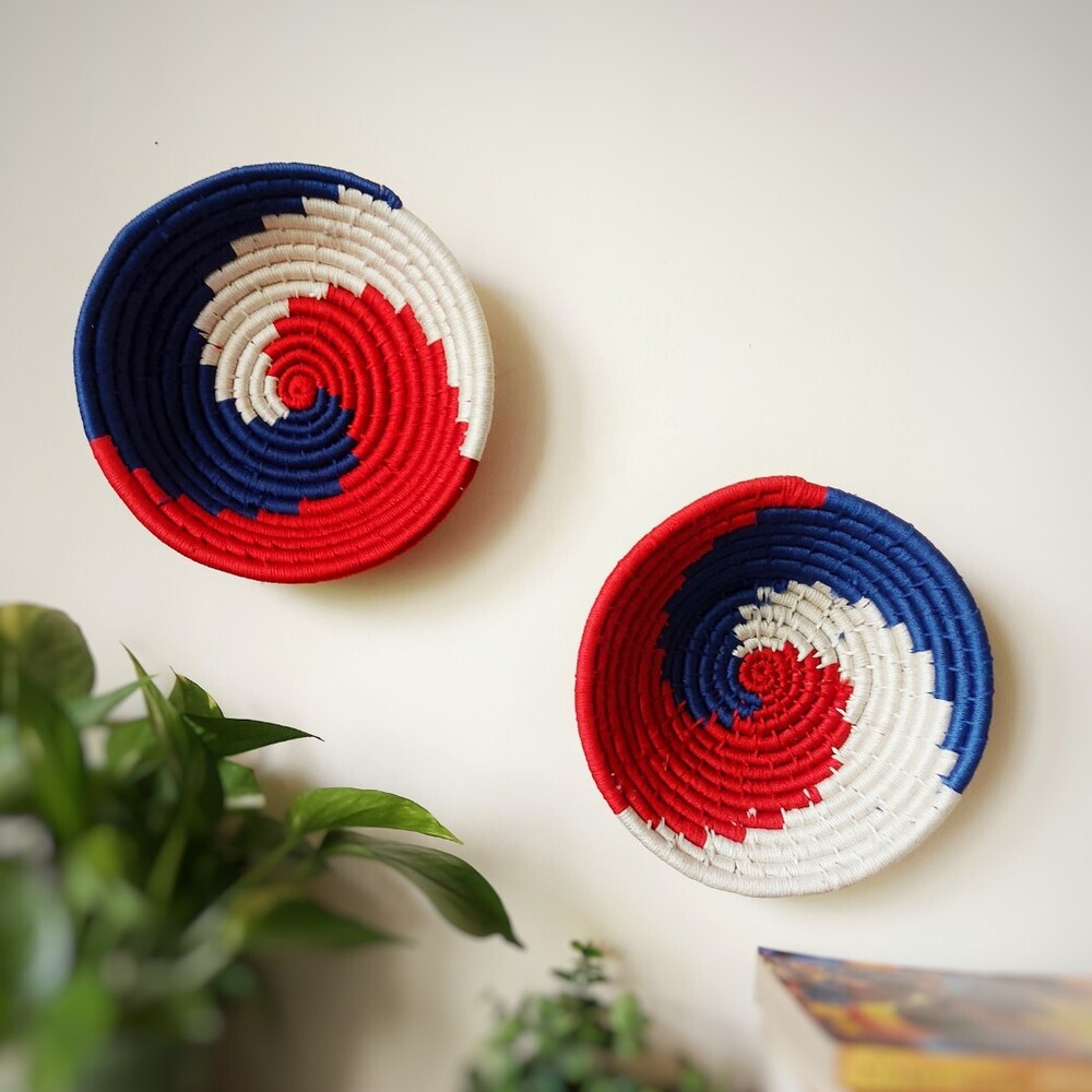 sabai grass multicolor wall plate