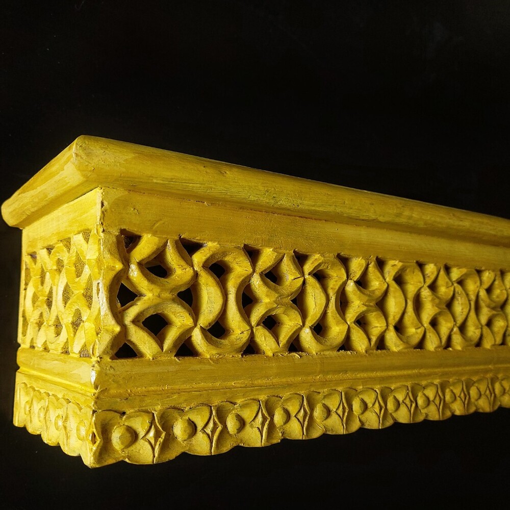 wooden golden wall bracket