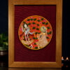 hand painted krishna pichwai frame