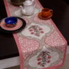 red cotton dining table runner