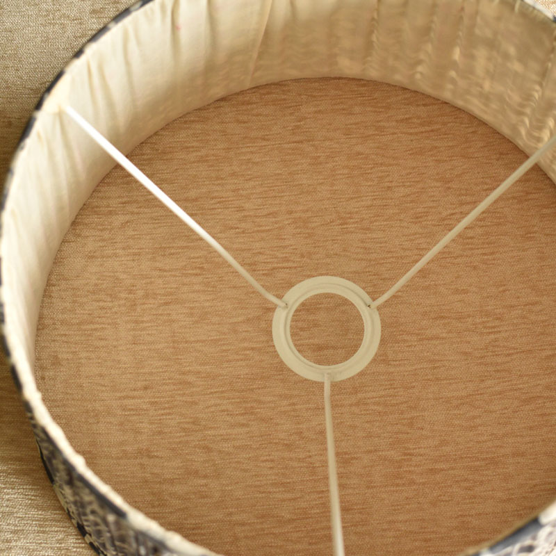 Grey And White Batik Lampshade - Image 4