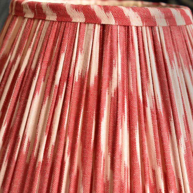 Red Ikkat Empire Lampshade - Image 3