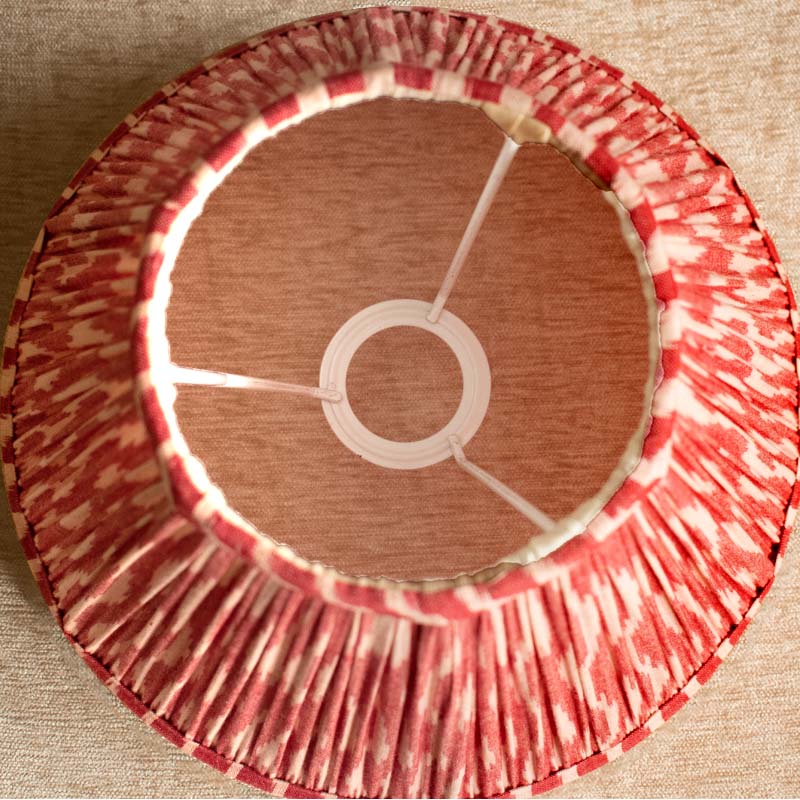 Red Ikkat Empire Lampshade - Image 4